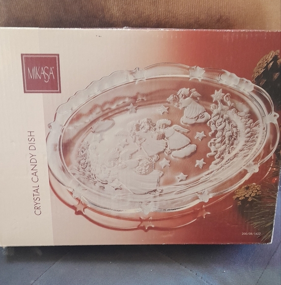 Mikasa Clear Crystal Christmas Holliday Star Dish NWT - Picture 11 of 11